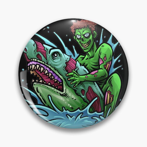Item preview, Zombie Riding A Shark designed and sold by tncgifts.