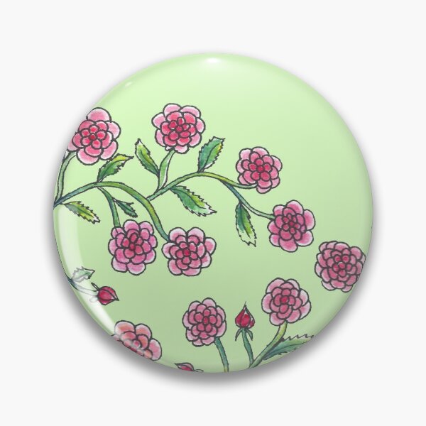 Item preview, Stylised Climbing Roses on Light Green Background designed and sold by CarolineLembke.