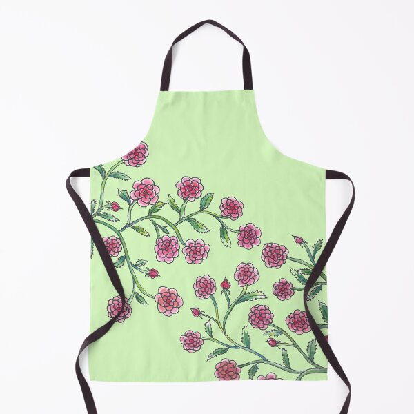 Item preview, Stylised Climbing Roses on Light Green Background designed and sold by CarolineLembke.