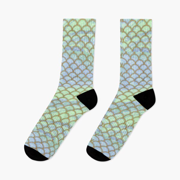 Item preview, Blue, Green, and Gold Glitter Mermaid Scales designed and sold by TheHobbyGirl.