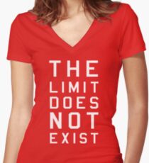 The limit does not exist Women's Fitted V-Neck T-Shirt
