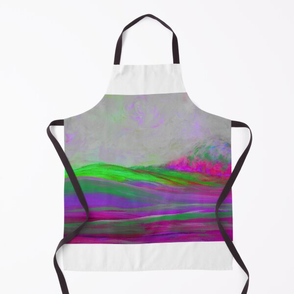 Item preview, Clouds Rolling In Abstract Landscape Purple and Hot Pink designed and sold by EloiseArt.