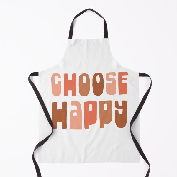Item preview, Choose Happy - Inspirational Motivational Optimistic Retro Typography in Earth Tones designed and sold by kierkegaard.
