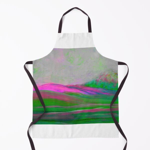 Item preview, Clouds Rolling In Abstract Landscape Pink designed and sold by EloiseArt.