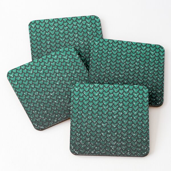 Item preview, Teal Glitter Dragon Scales designed and sold by TheHobbyGirl.