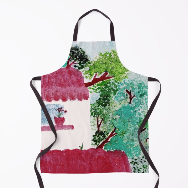 Item preview, House in the forest, trees, watercolor designed and sold by Anna Lemos.