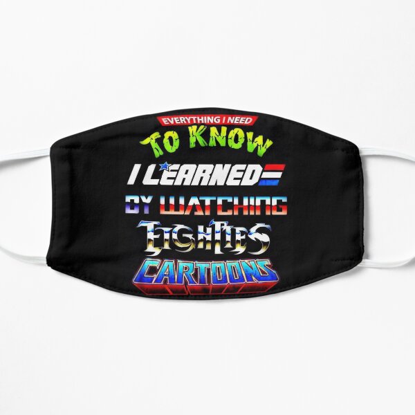 Eighties Cartoons Flat Mask