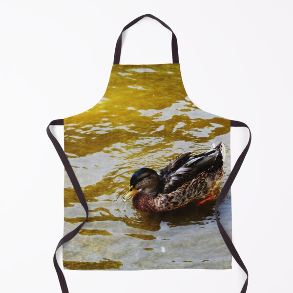 Item preview, Duck swimming in golden water designed and sold by Anna Lemos.