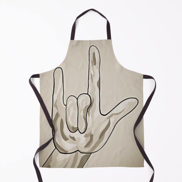 Item preview, ASL I Love You Sepia designed and sold by EloiseArt.