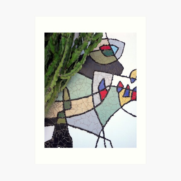 Texture of Nature and man workinh in harmony at Fundacion Cesar Manrique Art Print