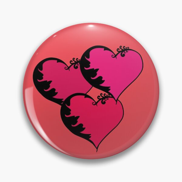 Item preview, Triple Scroll Heart Peach Background designed and sold by Izzy Clarence.