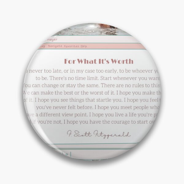 Item preview, F Scott Fitzgerald Quote designed and sold by agethegreat.