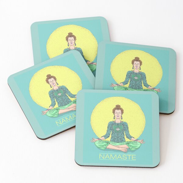 Item preview, Yoga namaste print designed and sold by LP Design.