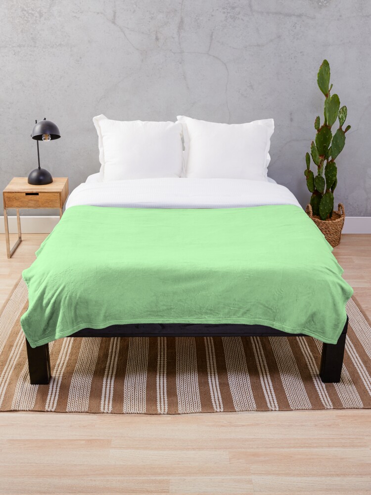 Seafoam green throw discount blanket