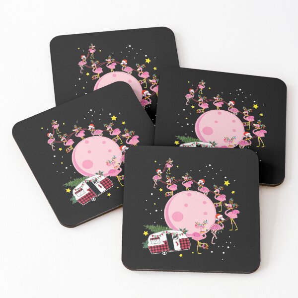Item preview, Flamingo Camper Christmas Santa Xmas For Glamping Animal Lover designed and sold by MarkHudson78.
