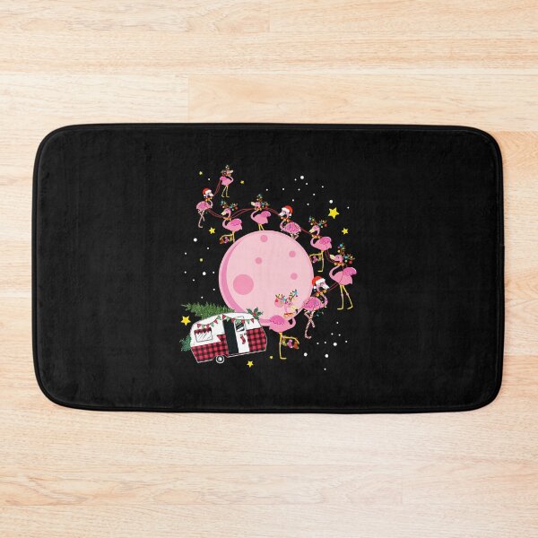 Item preview, Flamingo Camper Christmas Santa Xmas For Glamping Animal Lover designed and sold by MarkHudson78.