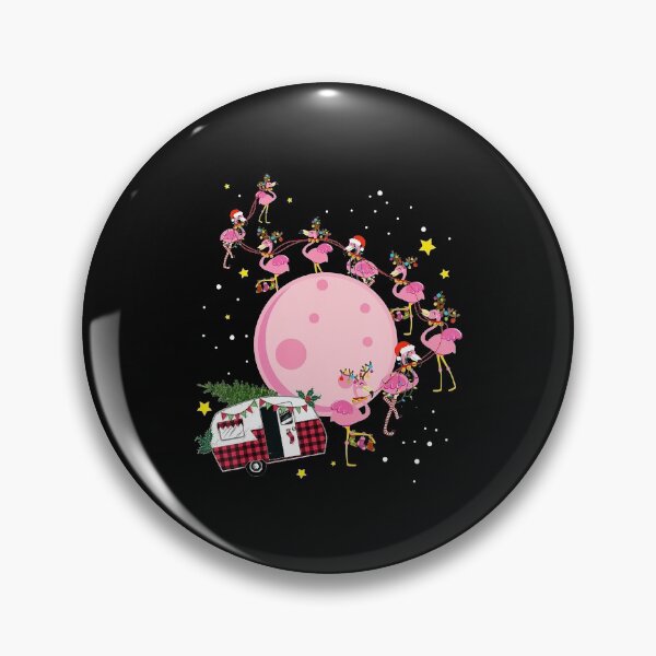 Item preview, Flamingo Camper Christmas Santa Xmas For Glamping Animal Lover designed and sold by MarkHudson78.