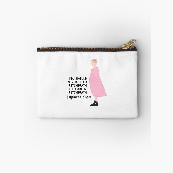 Item preview, you should never tell a psychopath they are a psychopath it upsets them villanelle pink floaty dress quote killing eve designed and sold by emcazalet.