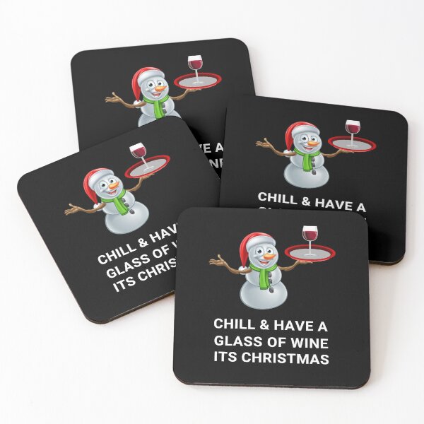 Artikelvorschau, Schneemann Chill und haben ein Glas Wein Weihnachtsferien Festliches Design entworfen und verkauft von sinceanna.