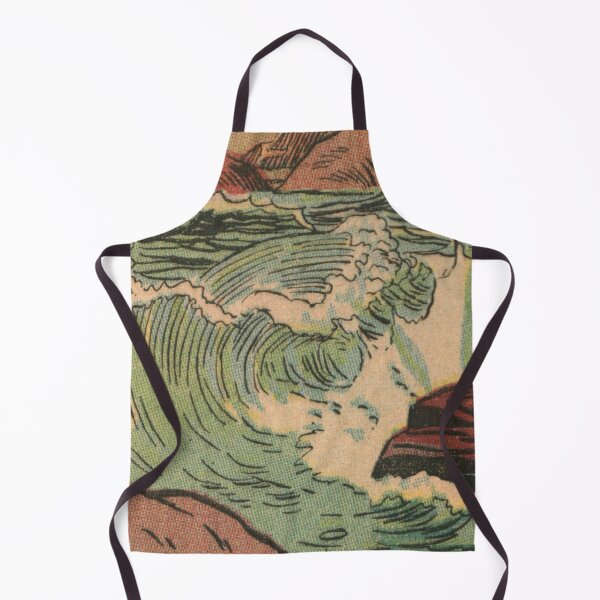 Artikelvorschau, Ocean Crashing Rip Curl Wave - Vintager Comic-Anime entworfen und verkauft von elevens.