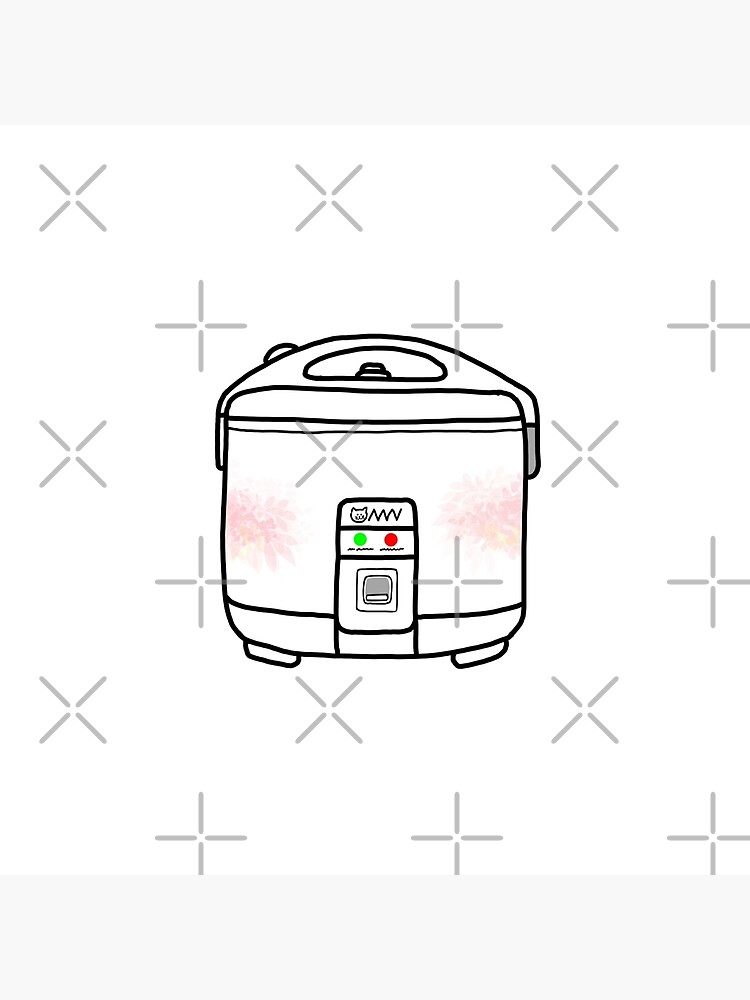 Classic Asian Rice Cooker Art Board Print for Sale by tiff42