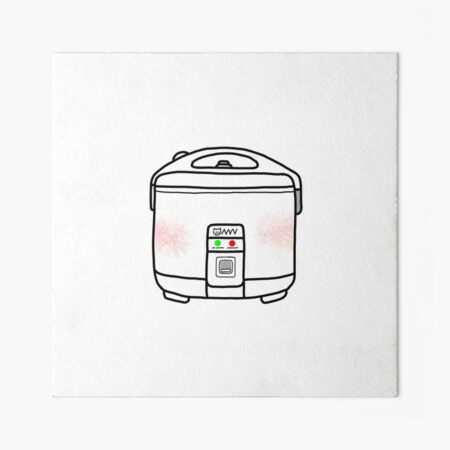 Classic Asian Rice Cooker Art Board Print for Sale by tiff42