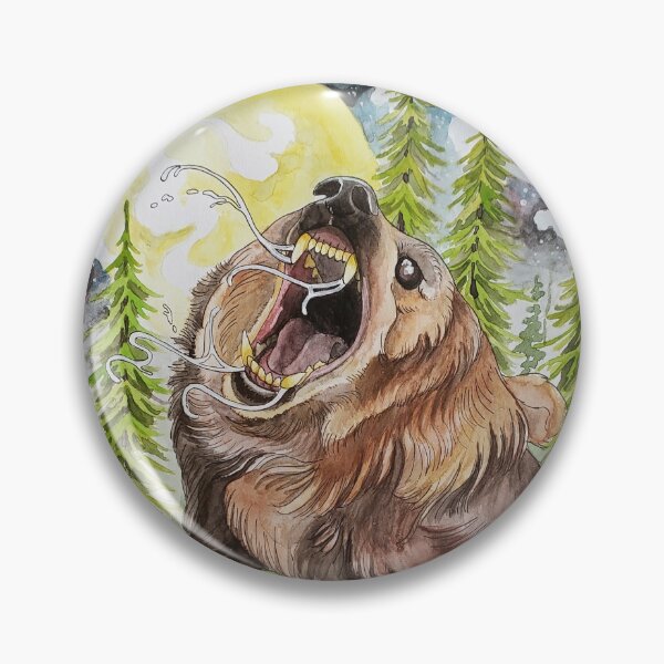 Item preview, Grizzly in the Night designed and sold by BotanicalTeepee.