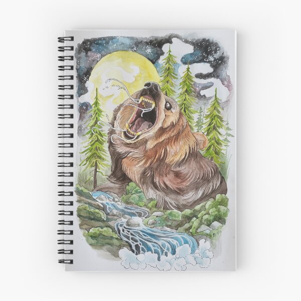 Item preview, Grizzly in the Night designed and sold by BotanicalTeepee.