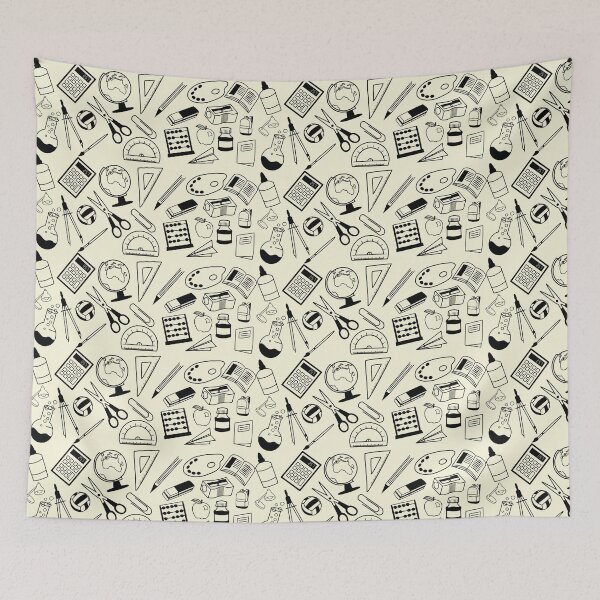 Item preview, Back to School Pattern School Supplies - Beautiful gift for kids and teachers designed and sold by TamGustam.