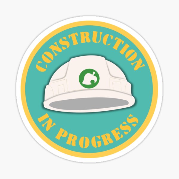"ACNH Construction Hat" Sticker for Sale by maditrilling Redbubble
