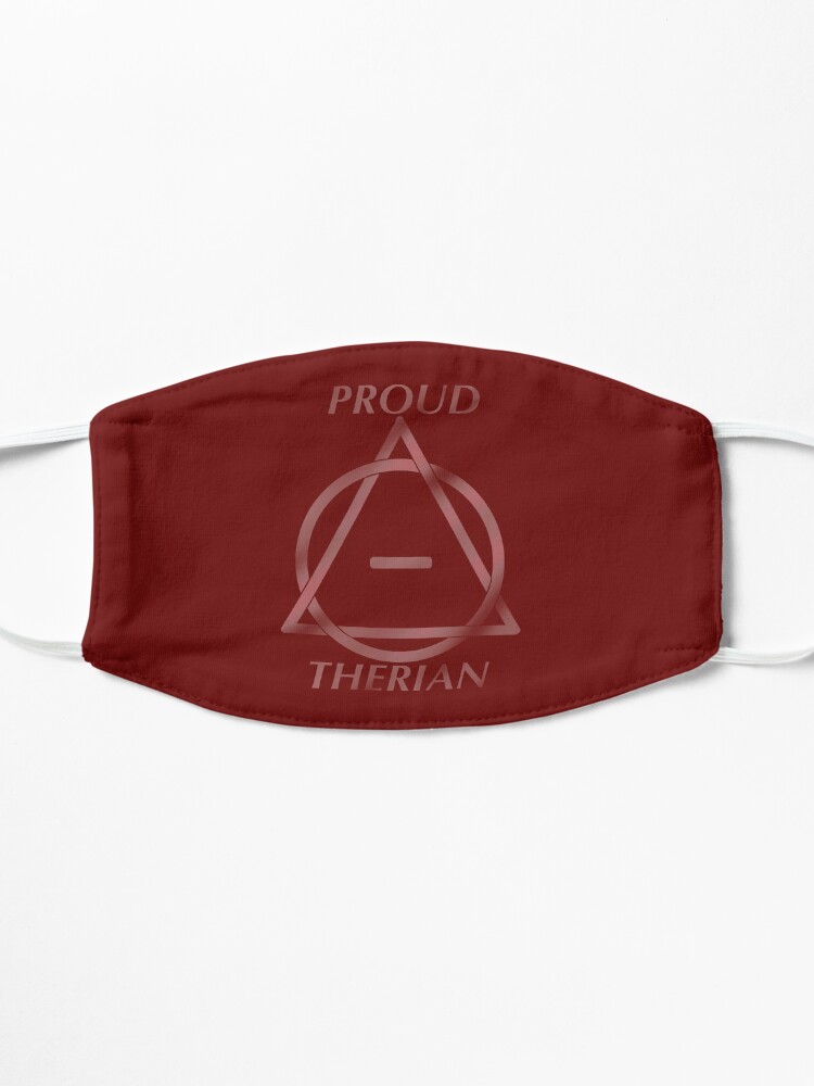 Dark red therian theta delta Sticker for Sale by DraconicsDesign