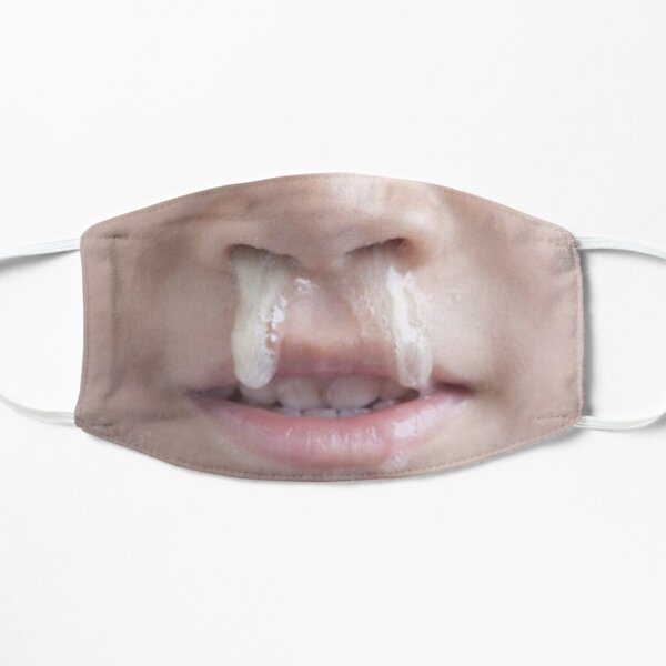 Funny Face Gross Snot Nose Flat Mask