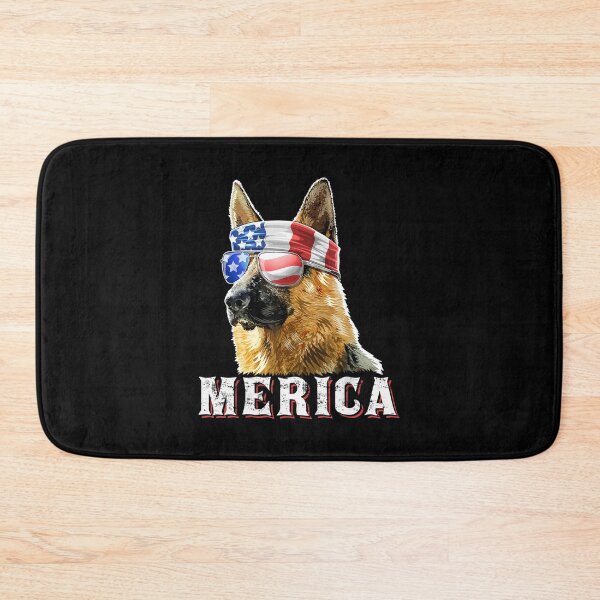 Item preview, Merica German Shepherd Dog 4th Of July American Flag Dog Mom Dad Pet Lover designed and sold by MagicJohnson22.