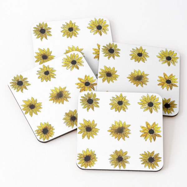 Item preview, Sunflowers on White designed and sold by Melody-Rain-Art.