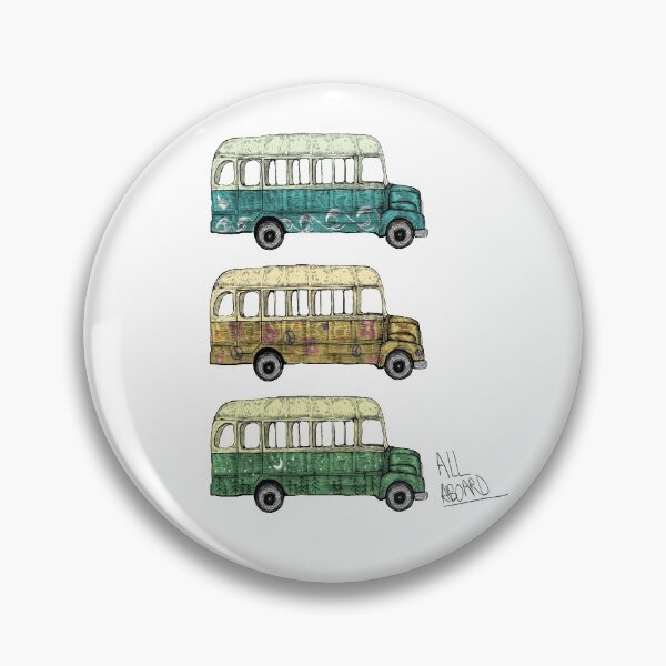 Artikelvorschau, Alles an Bord - Funky Bus Print - Weißer Hintergrund entworfen und verkauft von chrystakay.