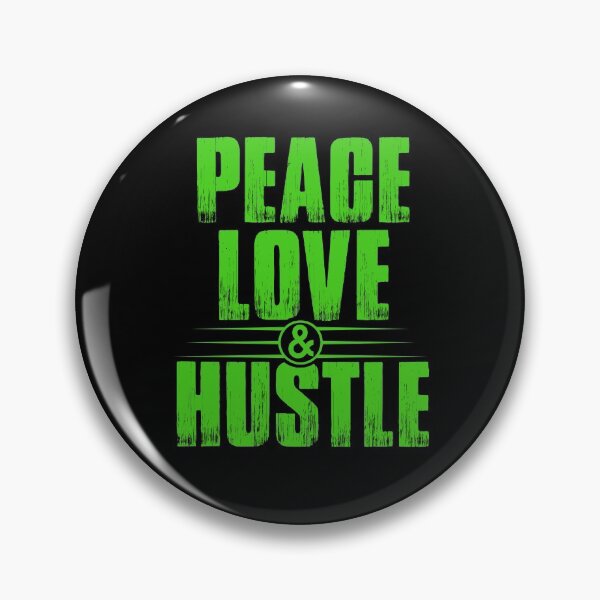 Item preview, Peace Love & Hustle, Retro, Heart, Hustle Mentality, Hustle Life designed and sold by HustleLife.