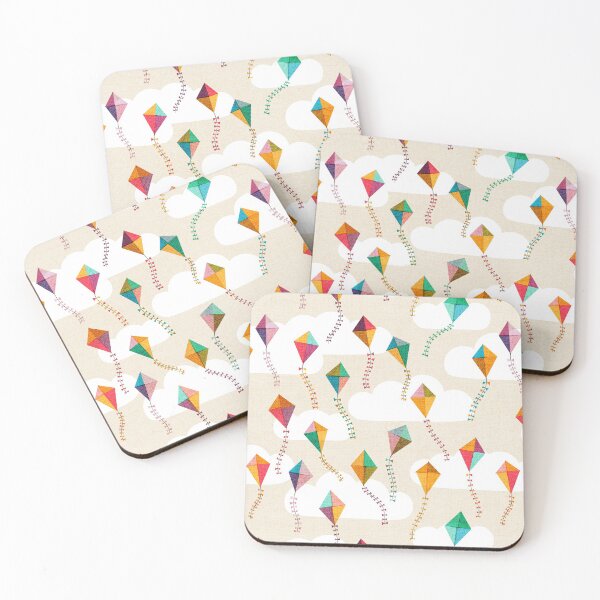 Item preview, Flying Kites {Ivory} Sky and Clouds designed and sold by Cecilia Mok.