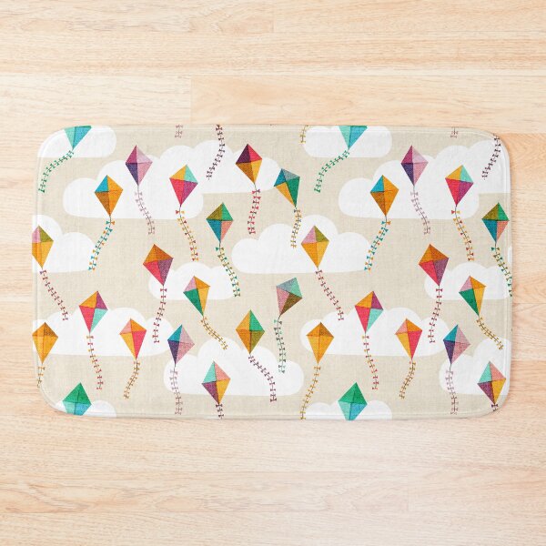 Item preview, Flying Kites {Ivory} Sky and Clouds designed and sold by Cecilia Mok.