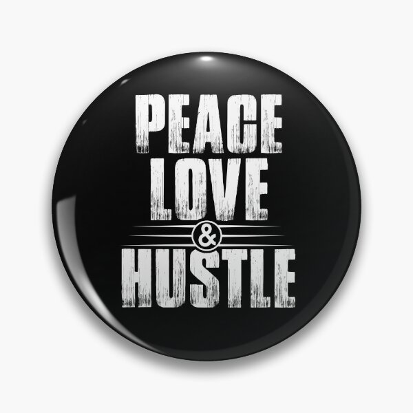 Item preview, Peace Love & Hustle, Retro, Heart, Hustle Mentality, Hustle Life designed and sold by HustleLife.