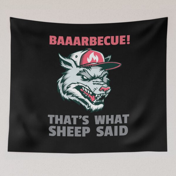 Item preview, Baaarbecue! That's What Sheep Said BBQ designed and sold by AndApArt.