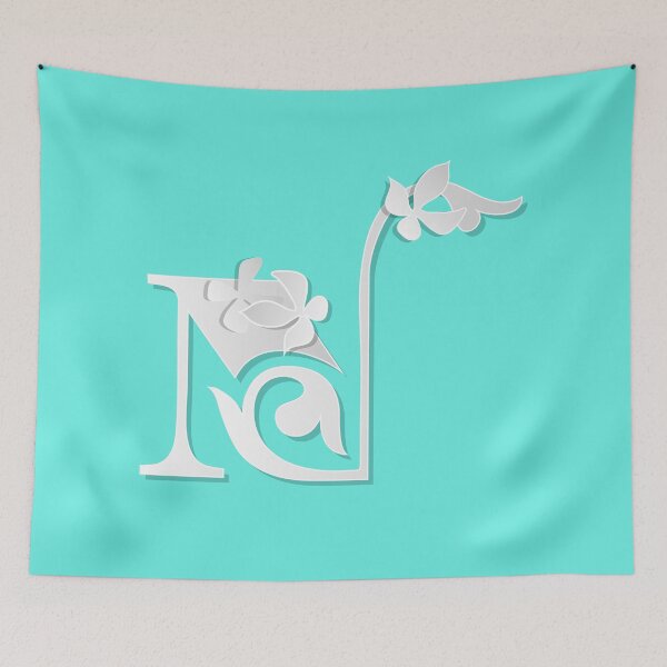 Item preview, Monogram N. Letter N. Calligraphy Art. designed and sold by Elenia Design.