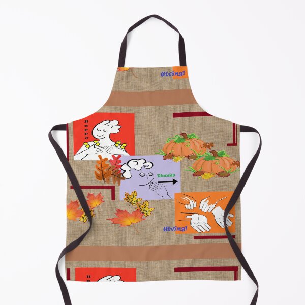 Item preview, American Sign Language ASL Happy Thanksgiving designed and sold by EloiseArt.
