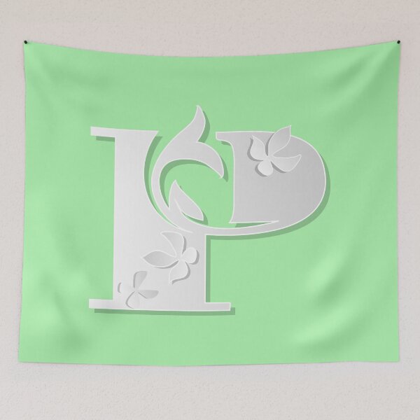 Item preview, MonogramP. Letter P. Calligraphy Art. designed and sold by Elenia Design.
