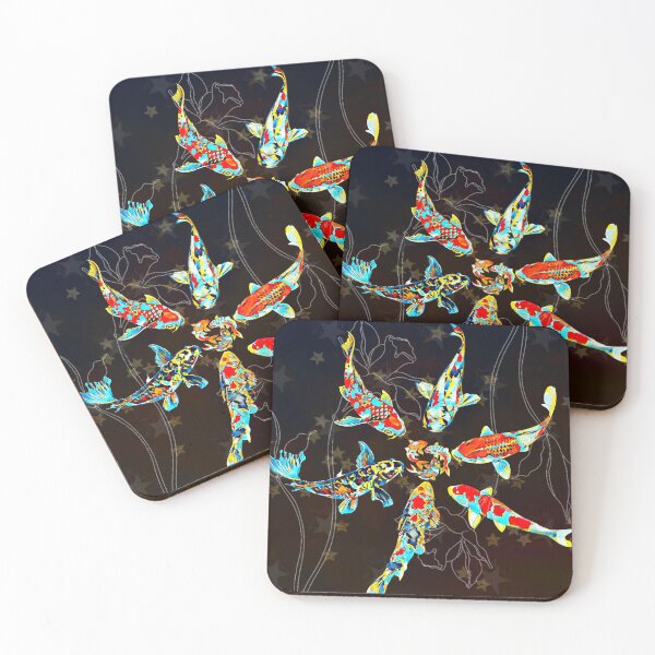 Item preview, Colorful Mosaic Koi Fish Flower designed and sold by SticksTooSlick.