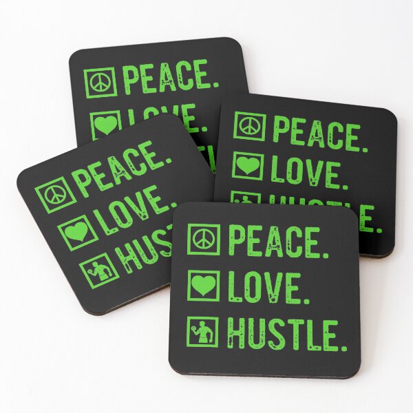 Item preview, Peace Love & Hustle, Icons, Heart, Hustle Mentality, Hustle Life designed and sold by HustleLife.