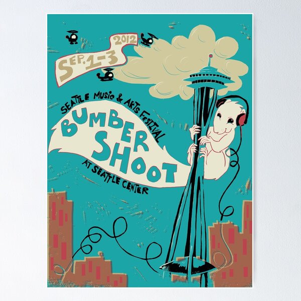 Item preview, Bumbershoot Poster designed and sold by SimplyKitt.