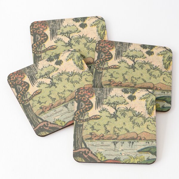 Item preview, Jungle River Scene - Vintage Retro Comic Anime designed and sold by elevens.