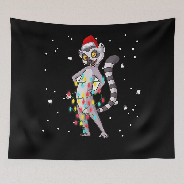 Item preview, Christmas Lights Female Lemur designed and sold by FelixSchulze.