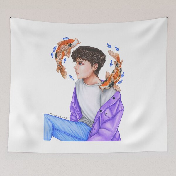 Item preview, Imagining Koi Fish  designed and sold by PeachyPencil.