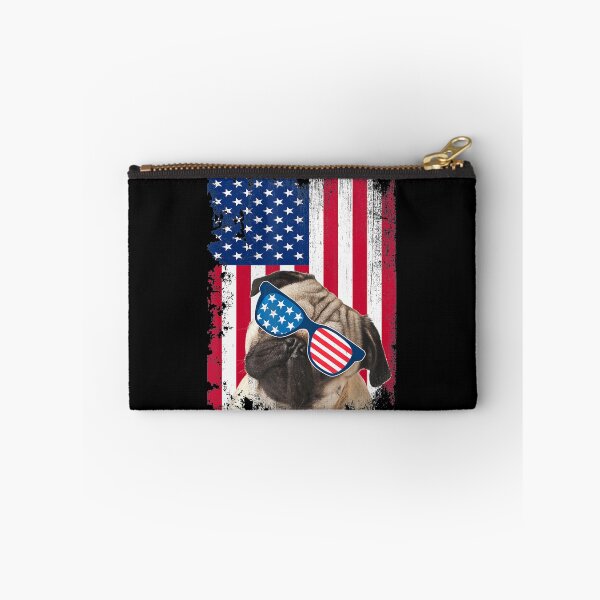 Item preview, Vintage Pug Dog American USA Flag Distressed Pet Lover designed and sold by ManishDayal.